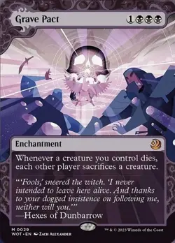 Grave Pact NM, English MTG Wilds of Eldraine Set - Image 1