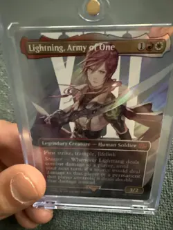 Lightning, Army of One (0545) (Borderless) (Surge Foil) Final Fantasy Foil - Image 4