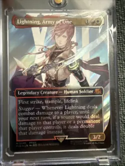 Lightning, Army of One (0545) (Borderless) (Surge Foil) Final Fantasy Foil - Image 6