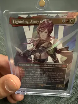 Lightning, Army of One (0545) (Borderless) (Surge Foil) Final Fantasy Foil - Image 8