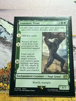 1x Summon: Titan NM Eng MTG - Final Fantasy - Image 1