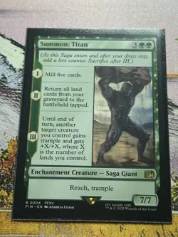 1x Summon: Titan NM Eng MTG - Final Fantasy - Image 18