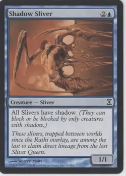 MTG Time Spiral #76 Shadow Sliver Lightly played tcg - Image 3