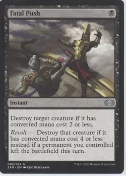 MTG Double Masters #93 Fatal Push Lightly played tcg - Image 1