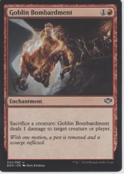 MTG Duel Decks: Speed vs. Cunning #24 Goblin Bombardment Lightly played tcg - Image 3