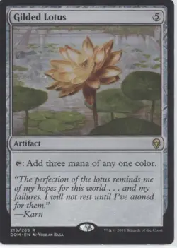 MTG Dominaria #215 Gilded Lotus Lightly played tcg - Image 1