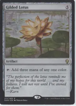MTG Dominaria #215 Gilded Lotus Lightly played tcg - Image 3