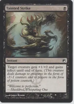 MTG Scars of Mirrodin #80 Tainted Strike Lightly played tcg - Image 1