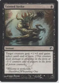 MTG Scars of Mirrodin #80 Tainted Strike Lightly played tcg - Image 3