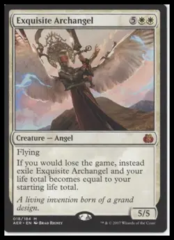 MTG Aether Revolt #18 Exquisite Archangel Lightly played tcg - Image 1