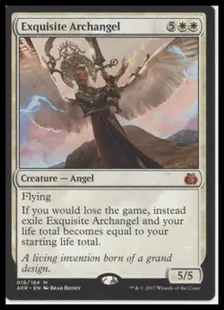 MTG Aether Revolt #18 Exquisite Archangel Lightly played tcg - Image 3