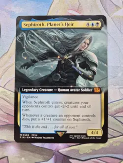MTG - Sephiroth, Planet’s Heir - Borderless - Final Fantasy - FIN 0505 NM - Image 1