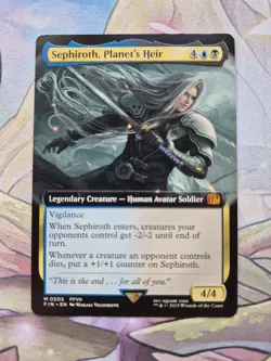 MTG - Sephiroth, Planet’s Heir - Borderless - Final Fantasy - FIN 0505 NM - Image 3
