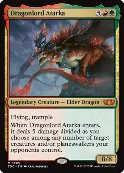 NM Dragonlord Atarka, MTG, Tarkir Dragonstorm, Magic the Gathering, 285 - Image 1