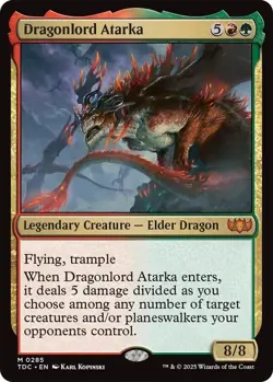 NM Dragonlord Atarka, MTG, Tarkir Dragonstorm, Magic the Gathering, 285 - Image 2