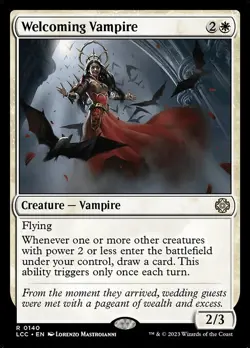 NM Welcoming Vampire, MTG, Lost Caverns of Ixalan, Magic the Gathering, 140 - Image 2