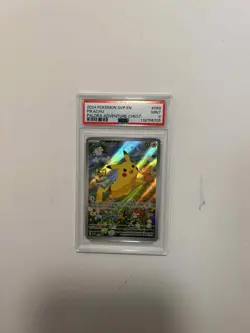 2024 POKEMON SVP EN-SV BLACK STAR PROMO #088 PIKACHU PALDEA ADVENTURE CHEST PSA9 - Image 1