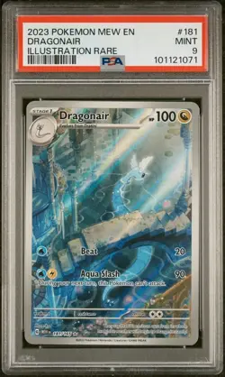PSA 9 GEM MINT Dragonair Illustration Rare 181/165 SV Pokemon 151 2023 English - Image 1