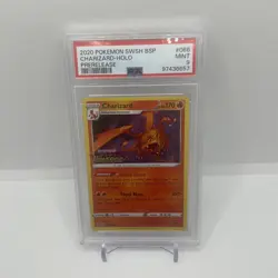 PSA 9 Charizard SWSH066 Vivid Voltage Pre-release Promo Pokemon Card - Image 1