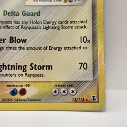 Pokemon Rayquaza 13/113 Ex Delta Species Holo Rare MP - Image 5