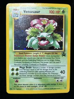Pokemon - Venusaur Holo - Wizards Of The Coast WotC Black Star Promo #13 - HP - Image 1