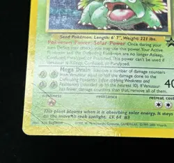 Pokemon - Venusaur Holo - Wizards Of The Coast WotC Black Star Promo #13 - HP - Image 3