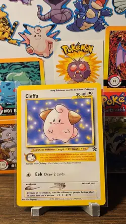 Pokemon TCG Cards Cleffa 31 WOTC Black Star Promo - lightly played - Image 2