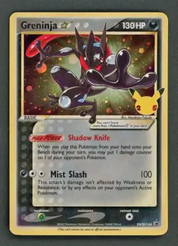 Pokemon Cards - Greninja SWSH144 - Celebrations Promo eBay Live Jul 29th 8:30pm - Image 1