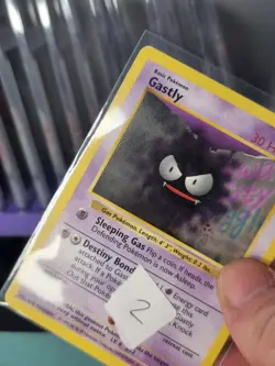 (2) Pokemon Cards: Base Set Shadowless Common: Gastly 50/102 - Image 6