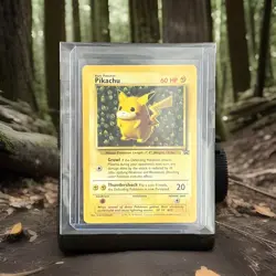 Pikachu 1 WOTC Black Star Promo MP/HP Pokemon TCG Vintage - Image 1