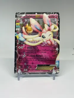 Pokémon SYLVEON EX Card RC21/RC32 Rare Full Art Holo Generations - DMG - Image 1