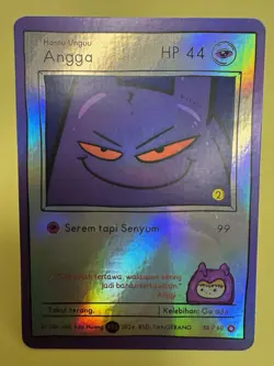 Pokkedo Set V2 - Angga (Gengar) 58/60 HOLO Pokemon Art Card Very Rare NM/M - Image 13
