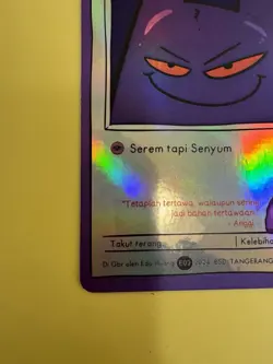 Pokkedo Set V2 - Angga (Gengar) 58/60 HOLO Pokemon Art Card Very Rare NM/M - Image 8