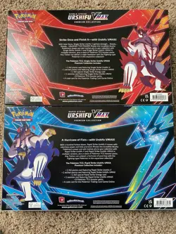 Pokemon Single Strike & Rapid Strike Urshifu VMax Premium Collection Boxes-Pair - Image 5