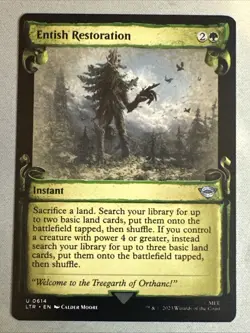 MTG / Entish Restoration / LTR / #0614 Regular (Showcase Scrolls) Uncommon / NM - Image 1