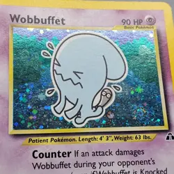 Wobbuffet Holo 16/75 Vintage Pokémon Neo Discovery Set 2001 - Image 7