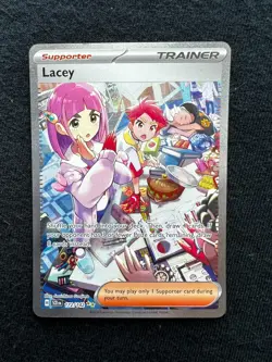 Lacey 172/142 Sv07: Stellar Crown Holo Pokemon Card Foil SIR - Image 1