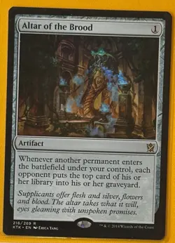 MTG Altar of the Brood Khans of Tarkir Rare NM Unplayed - Image 1