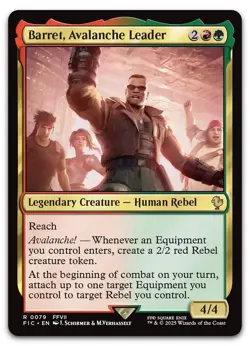 Barret, Avalanche Leader #79 (NM) Final Fantasy FIC Magic MTG - Image 1