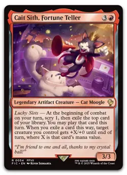 Cait Sith, Fortune Teller #54 (NM) Final Fantasy FIC Magic MTG - Image 1