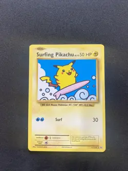 Surfing Pikachu 111/108 Evolutions Regular NM/LP Pokemon - Image 1
