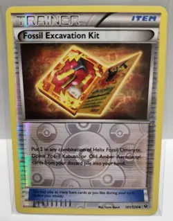 Fossil Excavation Kit 101/124 Fates Collide  Reverse Holo Pokemon TCG Card [ENG] - Image 1