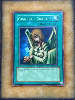 Yugioh Graceful Charity SDP-040 Super Rare MP - Image 1