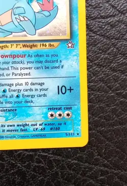 Feraligatr 1st Edition (5/111) Neo Genesis Holo Rare LP Swirl Pokemon TCG Card - Image 4
