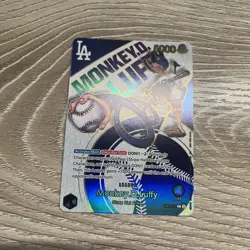 One Piece Los Angeles Dodgers Monkey D. Luffy Promo Card English - Image 1