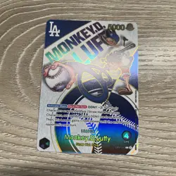 One Piece Los Angeles Dodgers Monkey D. Luffy Promo Card English - Image 1