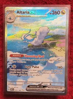 PokÃ©mon TCG Altaria EX Paradox Rift Holo Card 253/182 Special Illustration Rare - Image 1