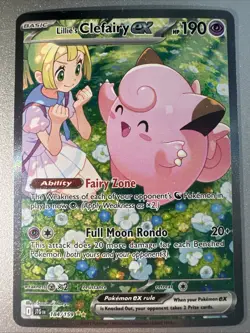 Lillieâ€™s Clefairy ex â€“ Full Art Promo Card (from Double Cross) PSA 10 Ready!!! - Image 1