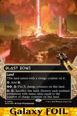 1x - Blast Zone - GALAXY FOIL BORDERLESS- Edge of Eternities: Stellar Sights MTG - Image 2