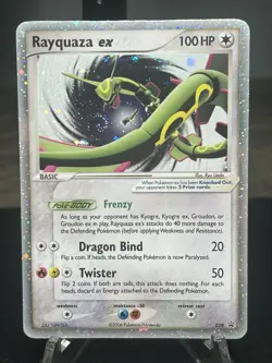 Rayquaza EX HOLO Rare Black Promo #039 Pokemon Near Mint - Image 1